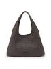 Les Visionnaires Paz Weave Silky Schultertasche Leder 42 cm café