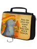 Mr. & Mrs. Panda Schminktasche Axolotl Tequila Design mit Spruch in Weiß
