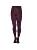 COFI 1453 Blickdichte und warm 60 Den Mikrofaser Strumpfhose ohne Muster in Pflaume