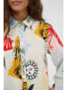 CULTURE Langarm - Hemd CUashmo Relaxed fit in Blue/Red Animal