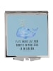 Mr. & Mrs. Panda Reise Spiegel Wal Konfetti mit Spruch in Blau Pastell