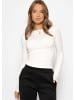 SASSYCLASSY Langarmshirt Set in Weiß-Braun