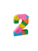 Pinata Zahl 2 in Bunt