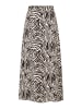 More & More Viskose-Maxirock Animalprint in twotone animal print