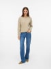 Vero Moda Strickpullover in Abbey Stone