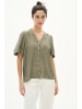 InWear Kurzarm-Bluse KilloIW Lockere Passform in Dusty Olive