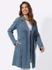 Sieh an! Trenchcoat in blue-bleached