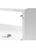 Furn.Design Waschbeckenunterschrank weiß Hochglanz, grau 60 cm, hängend