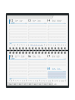 BRUNNEN Wochen-Sichtkalender 755 60 8,7x15,3cm 1 Woche/2 Seiten Leder schwarz ...