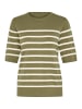 CULTURE Strickpullover CUannemette Relaxed fit in Dusky Green Stripe