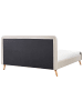 Beliani 2-tlg Doppelbett RENNES in Beige/Braun