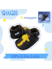 Yihakids Baby Krabbelschuhe aus Leder, weiche Lauflernschuhe mit rutschfester Sohle 