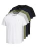 Jack & Jones Kurzarmshirts 5er Pack in weiss