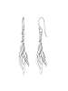 Elli Ohrringe 925 Sterling Silber Blatt in Silber
