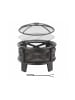 relaxdays Feuerschale in Schwarz/ Bronze - (H)58 x Ø 66 cm