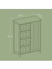 VASAGLE Badezimmerschrank Sofie in Weiß - (B)65 x (H)90 x (T)35 cm