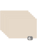 MuchoWow Platzset - Tischset (6-teilig)  Beige