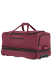 travelite Basics - Rollenreisetasche 98L 70 cm in bordeaux