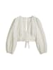 Marc O'Polo DENIM Boho-Wickelbluse slim in Silky White