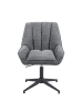 DUBI Möbel 2er-Set: Bürostuhl Mika-Yara in Grau - (B)60 x (H)85 x  (T)68 cm
