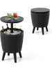 COSTWAY Cool Bar Kühltisch 38L in Schwarz