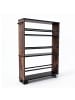 relaxdays Nischenwagen "Industrial" in Schwarz/ Braun - (B)13 x (H)80 x (T)50 cm