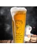 Mr. & Mrs. Panda Bierglas Jungfrau Astrologie mit Spruch in Transparent