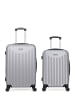 American Travel 2 tlg. Kofferset BROOKLYN in Hellgrau (105L/72L)