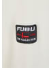 FUBU FUBU FM243-004-1 Fubu Varsity Mesh Hoodie in offwhite/black/red