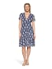 CARTOON Volantkleid mit Rüschen in Dunkelblau/Blau