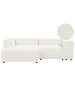 Beliani 2-tlg 2-Sitzer Sofa ARDAL in Weiß/Schwarz