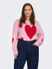 ONLY Carmakoma Strickpullover in Romance Rose