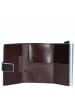 Piquadro Blue Square - Kreditkartenetui 5cc 9.5 cm RFID in mahogany