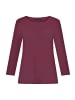 Betty Barclay Basic Shirt mit Rundhalsausschnitt in Dark Aubergine