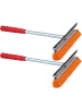 Novaliv Novaliv 2X Scheibenabzieher Auto 21 cm mit Metall-Kunststoffgriff 31 c in Rot