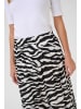Kaffe Rock KAedita A-shape in Black/Chalk Animal Print