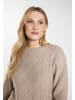 DreiMaster Vintage Strickpullover in Beige Braun Melange