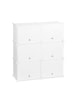 relaxdays Schuhschrank in Weiß - (B)85x (H)95 x (T)31,5 cm