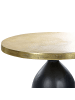 Beliani Beistelltisch TEKAPO in Gold/Schwarz - (W) 36 x (H) 52 x (L) 36 cm