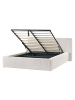Beliani 2-tlg Doppelbett LILLEBONNE in Beige/Schwarz