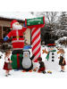 TDubhe Aufblasbarer Weihnachtsmann mit Pinguin und Schneemann in Bunt 160x170 cm