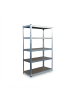 relaxdays Schwerlastregal in Silber - (B)100 x (H)200 x (T)60 cm