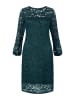 Cloud5ive Cloud5ive Longsleeve Dress with lace in petrol/green