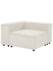 Beliani Sofaelement ARDAL in Weiß/Schwarz - (W) 120 x (H) 68 x (L) 120 cm