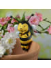 MARELIDA Blumentopfhänger Biene Gartenfigur als Topfhänger H: 11,5cm in gelb