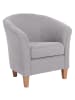 58 aufm Kessel SESSEL Karine Bezug Veloursstoff Buche natur / silber