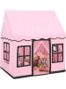 COSTWAY Spielhaus mit Sternenlichtern in Rosa
