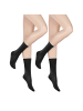Hudson Socken Only 2-Pack Rollrand in Black