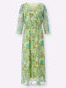 Sieh an! Blumenkleid in pistazie-mint-bedruckt