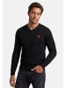 U.S. Polo Assn. Pullover USPhil – Herren V-Neck Classic Fit mit Logo-Stickerei in Schwarz-Rot